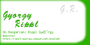 gyorgy rippl business card